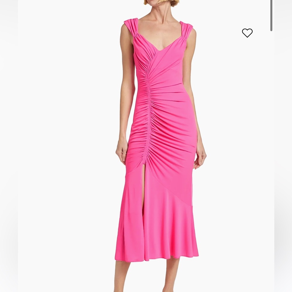Cinq à Sept Vibrant Pink Midi Dress